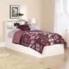 Mainstays Cama individual de almacenamiento, color blanco suave