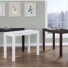 Mainstays Furniture New Parsons Desk with Drawer, Multiple Colors (White) - Image 4