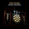 40 in. Dart Board Cabinet Set Large for Adults Home Bar - Image 4