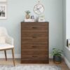Drawer Dresser Mainstays Classic 4 (Walnut) - Image 3