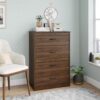 Drawer Dresser Mainstays Classic 4 (Walnut) - Image 2