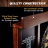 40 in. Dart Board Cabinet Set Large for Adults Home Bar - Image 3
