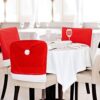 4pc Red Hat Dining Chair Slipcovers - Image 5