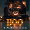 Marquee Light Up Letters Wooden Boo Sign with Auto Timer for Table - Image 4