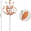 6 Pcs Artificial Fall Eucalyptus Stems Fall Eucalyptus Leaves Plants - Image 2