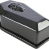 Warehouse Gothic Skull Coffin Butter Dish, Black