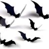 120 Pcs 3D Bat Halloween Decoration Stickers - Image 4