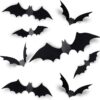 60PCS Halloween Bats Decoration