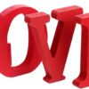 Wooden Block Love Sign