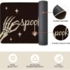 Spooky Skeleton Spider Bone Black Halloween Kitchen Mats Set of 2 - Image 5