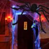 200 Halloween Spider Web, 59Giant Spider Decorations Fake Spider with Triangular Huge Spider Web - Image 6
