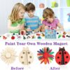 36 pcs Wooden Art Craft Supplies Painting Kit - Image 5