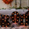3 LED Marquee Light up Letters BOO Sign Halloween Decor - Image 4