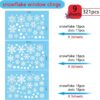 321PCS Snowflake Window Clings for Glass Windows - Image 2