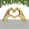 Elevate Your Room with Taylor Gold Heart Decor