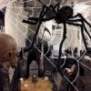 200 Halloween Spider Web, 59Giant Spider Decorations Fake Spider with Triangular Huge Spider Web - Image 3
