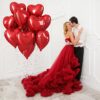 18 Inch Red Heart Foil Balloons Large Red Foil Balloons Helium - Image 5
