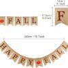 Happy Fall Pumpkin Burlap Banner Harvest Home - Image 3
