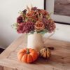 2 Bundles Artificial Fall Flowers 2 Colors Fake Roses Silk Bouquets with Hydrangea Autumn Faux Flowers Arrangements - Image 4