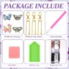 20 Pcs Butterfly Diamond Painting Keychains - Image 5