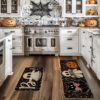 Bats Black Cats Boo Pumpkin Halloween Kitchen Mats Set of 2 - Image 2