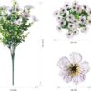 12 Bundles Artificial Fake Plants Flowers for Outdoor Outside Spring Summer Decoration - Image 3