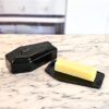 Warehouse Gothic Skull Coffin Butter Dish, Black - Image 6