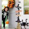 Lighted Halloween Wooden Witch’s Broom - Image 5