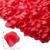 3000 PCS Red Artificial Silk Rose Petals - Image 3