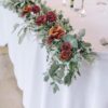 2 Bundles Artificial Fall Flowers 2 Colors Fake Roses Silk Bouquets with Hydrangea Autumn Faux Flowers Arrangements - Image 5
