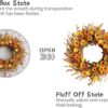 2inch Thanksgiving Daisy Grain Wreath - Image 5