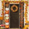 Maple Leaves Leaf Door Fall Decorations
