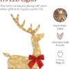4ft 3-Piece 2D Lighted Christmas Deer Family Set - Image 3