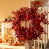 5.91FT Fall Garland Artificial Eucalyptus Garland with Flowers - Image 6