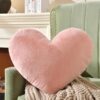 Heart Pillow Pink Heart Shaped Throw Pillows Super Soft