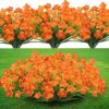 8 Pcs Fall Artificial Outdoors Flowers