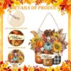 Pumpkin Maple Leaves Door Hanger - Image 3