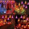 8 Pcs Hanging Witch Hat String Lights - Image 5