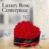 27-Piece Forever Flower Heart Shape Box Preserved Roses - Image 7