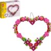 Heart Shaped Arrangement of Artificial Flowers - Image 2