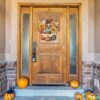 Pumpkin Maple Leaves Door Hanger - Image 4