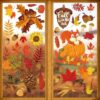 Fall Window Clings for Glass Thanksgiving Clings Decor