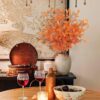 6 Pcs Artificial Fall Eucalyptus Stems Fall Eucalyptus Leaves Plants - Image 5