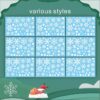 321pcs Christmas Window Clings - Image 3