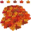 500PCS Artificial Maple Leaves 5 Assorted