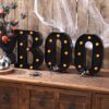 3 LED Marquee Light up Letters BOO Sign Halloween Decor - Image 2