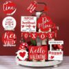 12 Pcs Valentine's Day Tiered Tray Decor Set - Image 4