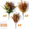 6 Bundles Artificial Fall Flowers - Image 3