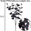14PCS Black Halloween Decor Artificial Flowers Bulk - Image 3