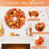 20 Inch Fall Wreath with Welcome Sign - Image 2